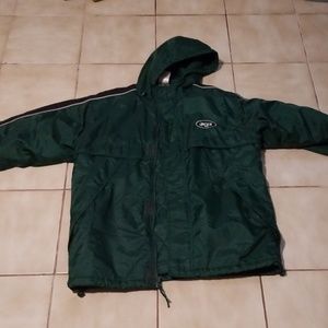 Reebok Jets Jacket Black/Green Medium